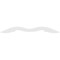 Ekena Millwork Pitch Midway Architectural Grade PVC Gable Pediment, 36"W x 7 1/2"H x 1"P (5/12) GPP036X008X100MID - alternate 3